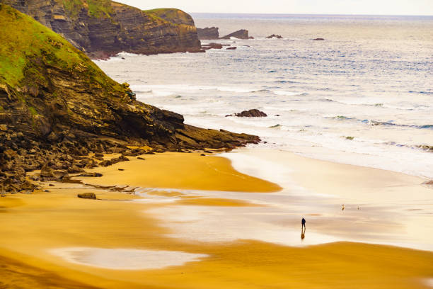 istock Asturias coast with Carniciega beach in Spain. 1879800638