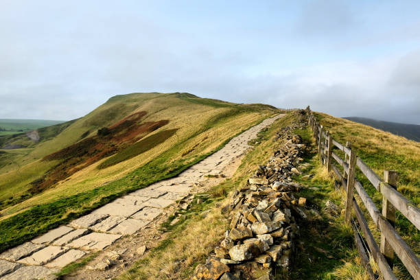 istock Footpath along The Great Ridge in the Hope Valley, Peak District, Derbyshire 1879817652