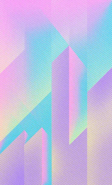 Vector illustration of Abstract background with colorful vertical bars