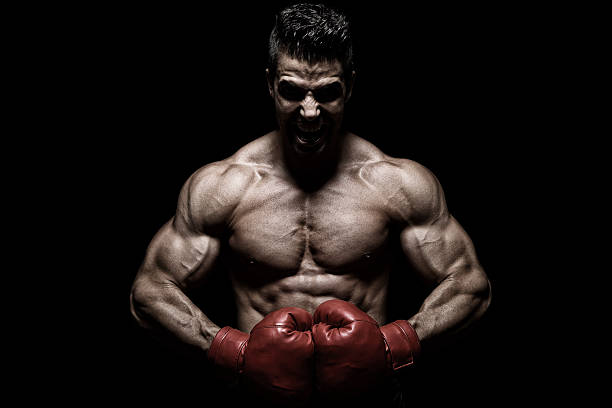 мощные лайтнинг - 2 - boxing macho men human muscle стоковые фото и изображения