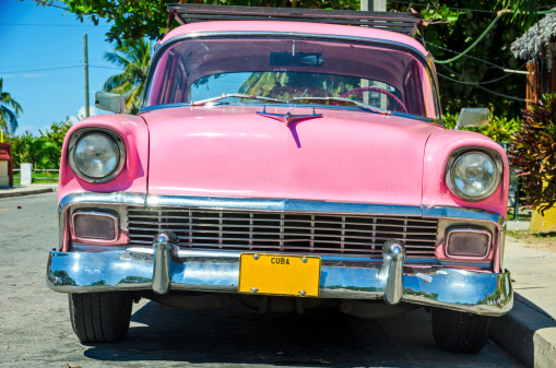 An old American car in Cuba.