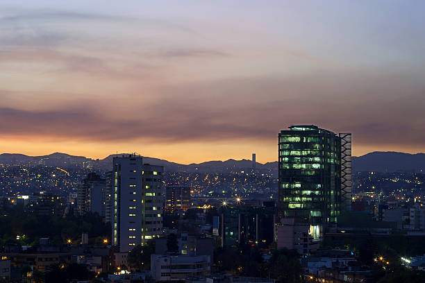 istock Mexico city skyline at sunset 187992122