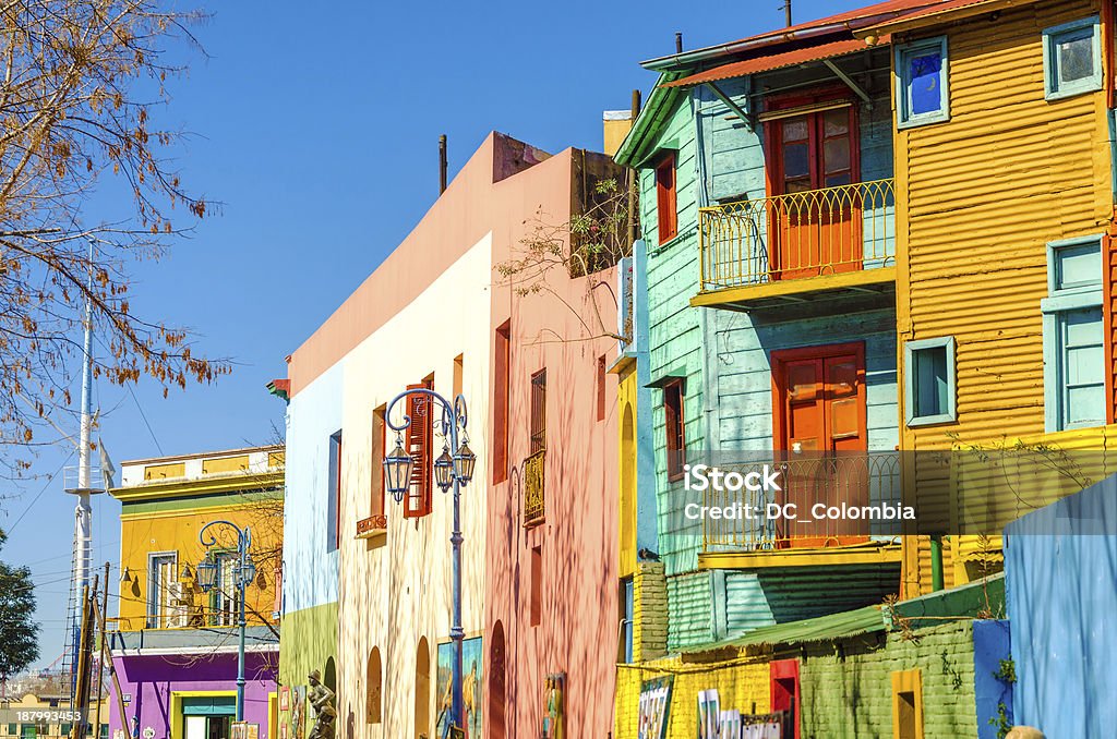 Caminito Street in Buenos Aires Bright colors of Caminito street in La Boca neighborhood of Buenos Aires, Argentina Buenos Aires Stock Photo