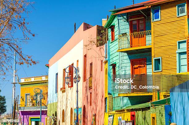 Caminito Street In Buenos Aires Stock Photo - Download Image Now - Buenos Aires, La Boca, Argentina