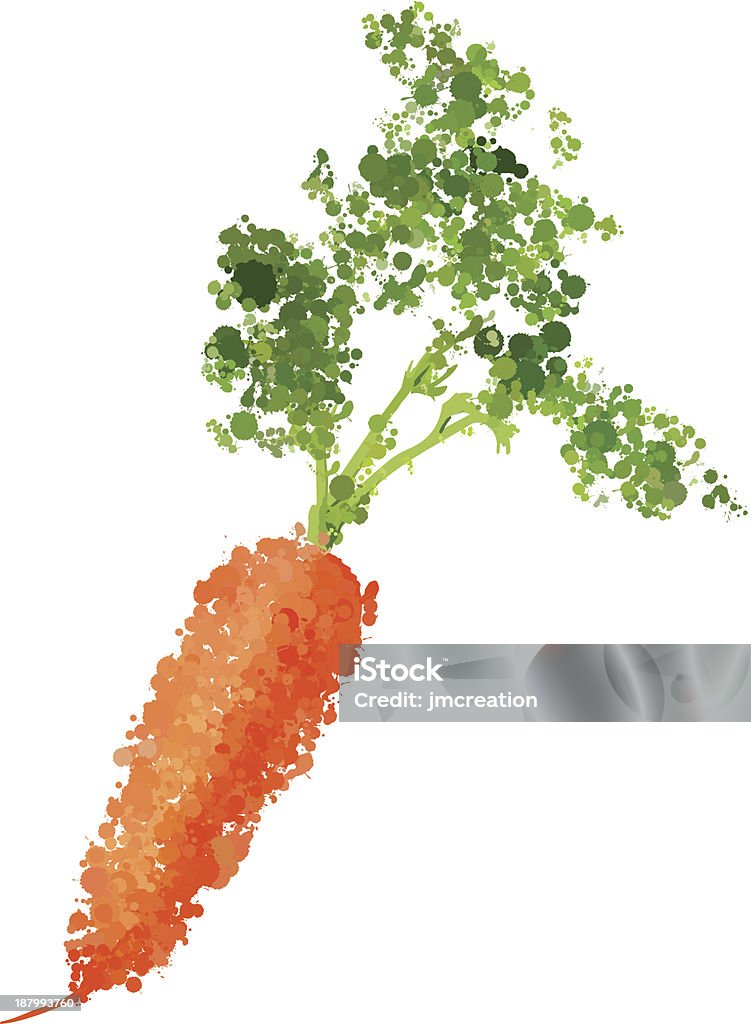 À maturité carottes fraîches illustration vectorielle de blots - clipart vectoriel de Additif alimentaire libre de droits