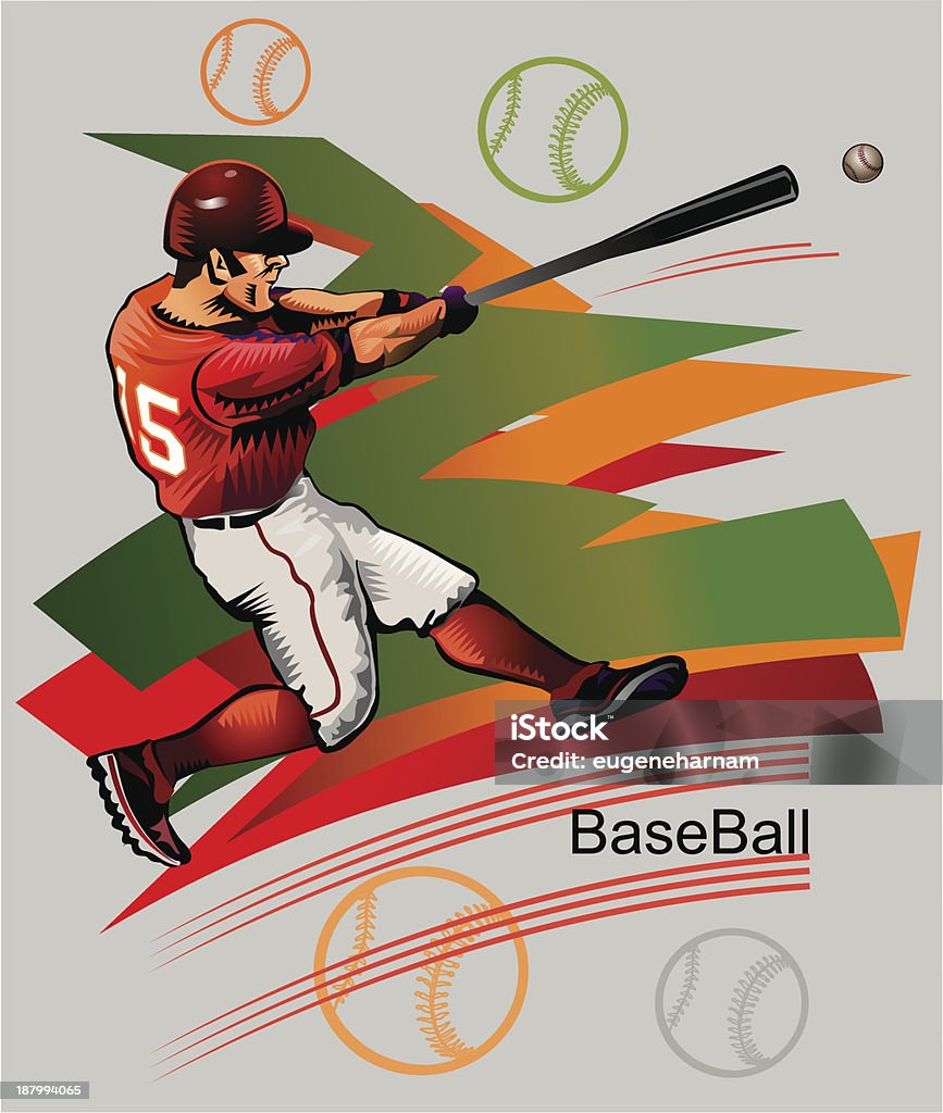 Pancher Baseball - arte vettoriale royalty-free di Baseball