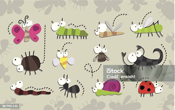 Insects Collection Stock Illustration - Download Image Now - Cute, Mosquito, Abstract
