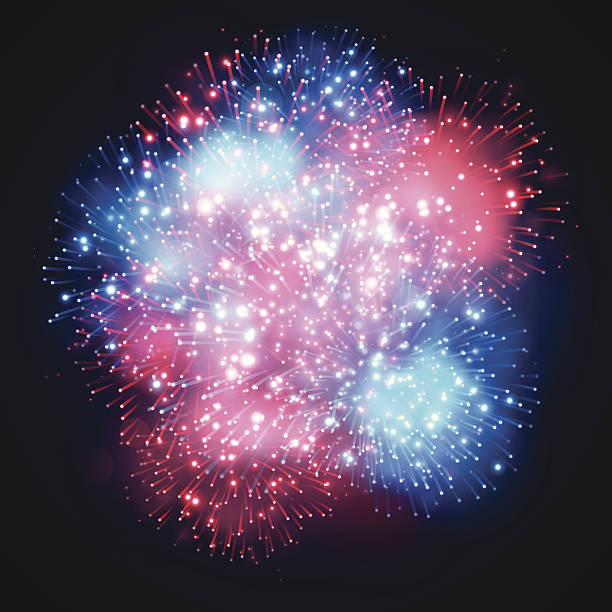 illustrations, cliparts, dessins animés et icônes de explosion de feux d'artifice - firework display celebration party fourth of july