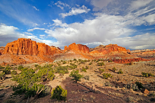 레드 바위산 파노라마 - red rocks rock canyon escarpment 뉴스 사진 이미지