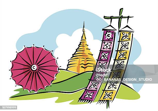 Norte Da Tailândia - Arte vetorial de stock e mais imagens de Tailândia - Tailândia, Norte, Povo Tailandês