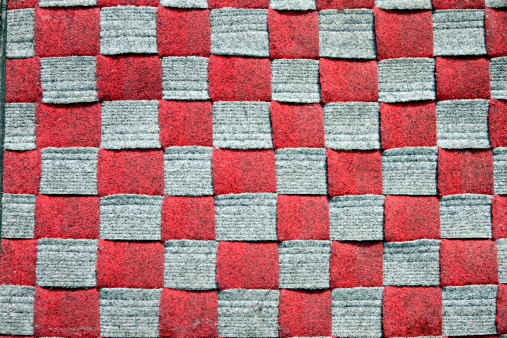 The Picture Red checkered background.