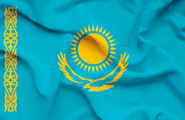 istock Kazakhstan waving flag 187999818