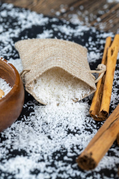istock dried coconut shavings on a slate board 1880026806