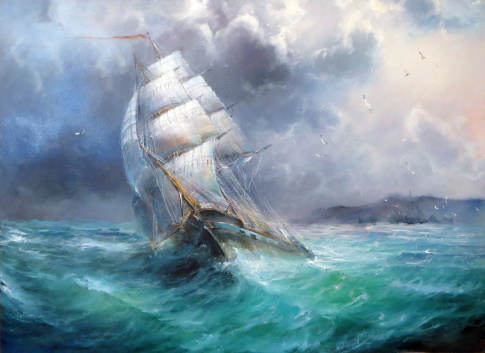 Seascape painting by Yakimenko Sergei.