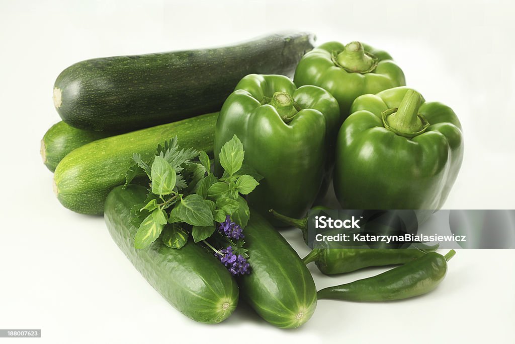 Zielone warzyw - Zbiór zdjęć royalty-free (Cukinia)
