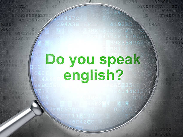 istock Magnifying glass with words Do you speak english? 188007887