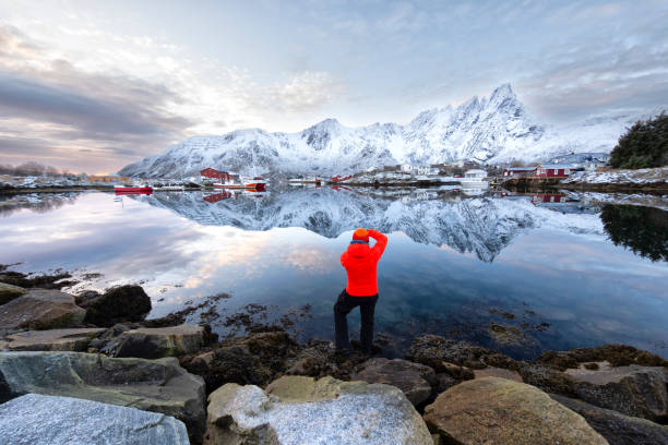 a unique shot in Lofoten, in the beautiful Balstaad