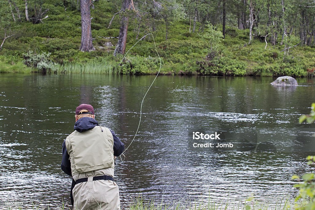 Voe fisherman Vista de trás - Foto de stock de Adulto royalty-free