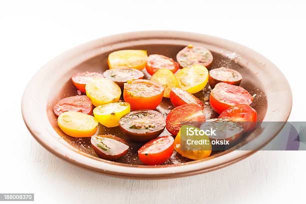 Various Types Of Cherry Tomatoes Stock Photo - Download Image Now - Backgrounds, Cherry Tomato, Close-up