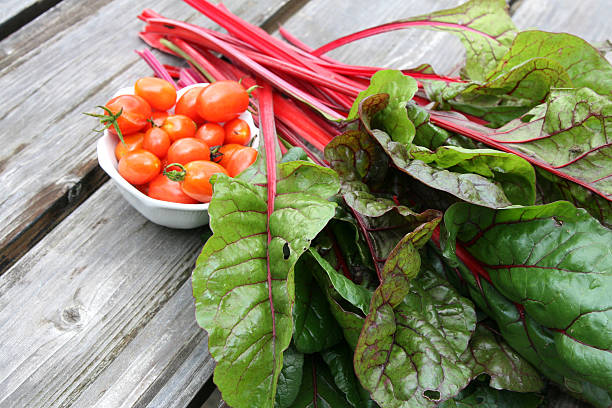 istock Cherry tomatoes and swiss chard 188008562