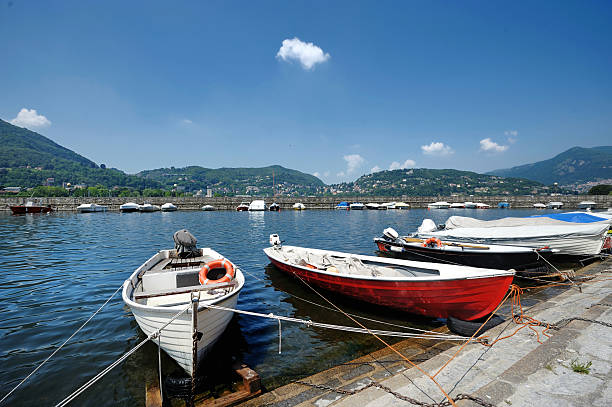 istock Fishing boats in Como 188010065