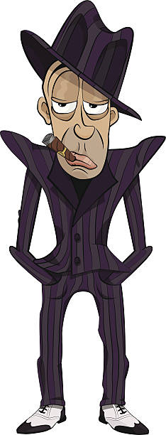 illustrazioni stock, clip art, cartoni animati e icone di tendenza di gangster - 1920s style smoking 20s smoking issues