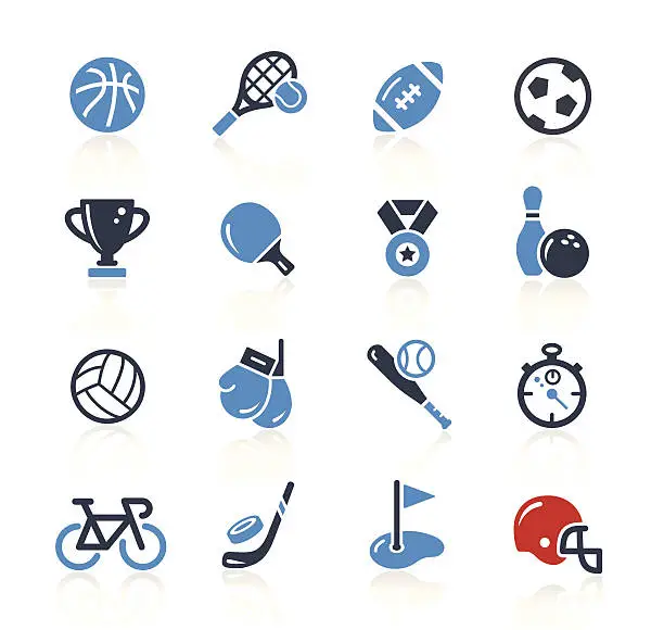 Vector illustration of Sport Icons Two Colors| Pro Series