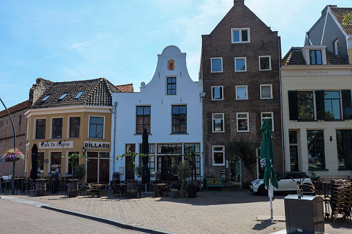 Old and archival buildings  of the city center of Zwolle in the Netherlands