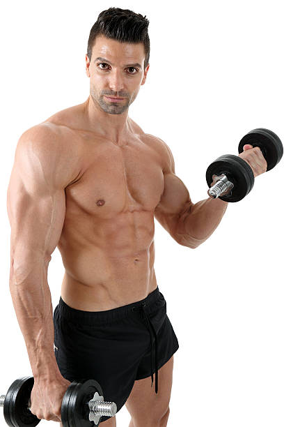 bodybuilder - weights human arm male beauty sport 뉴스 사진 이미지