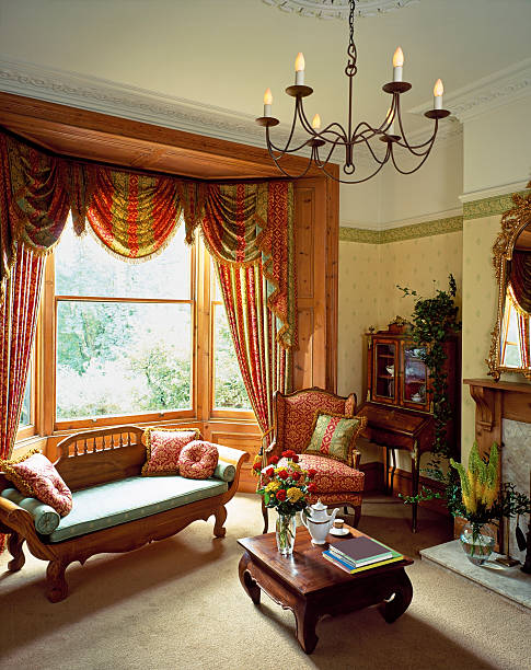 istock Nicely decorated traditional living room 188012598
