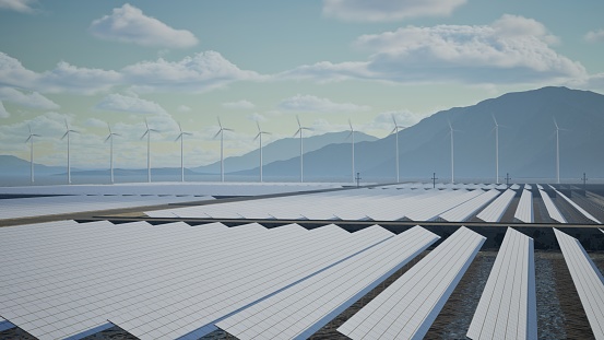 Solar Energy, Solar Panel, Solar Power Station, Wind Turbine, Wind Power