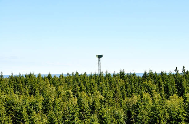 Cтоковое фото Военный радар Башня