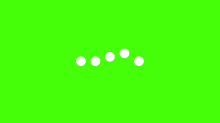 White dots loading bar and typing in progress animation