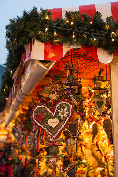 istock Illuminated Christmas market 188014653