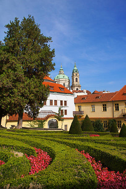 istock Saint Nicholas Church view from Vrtbovska Garden 188014825