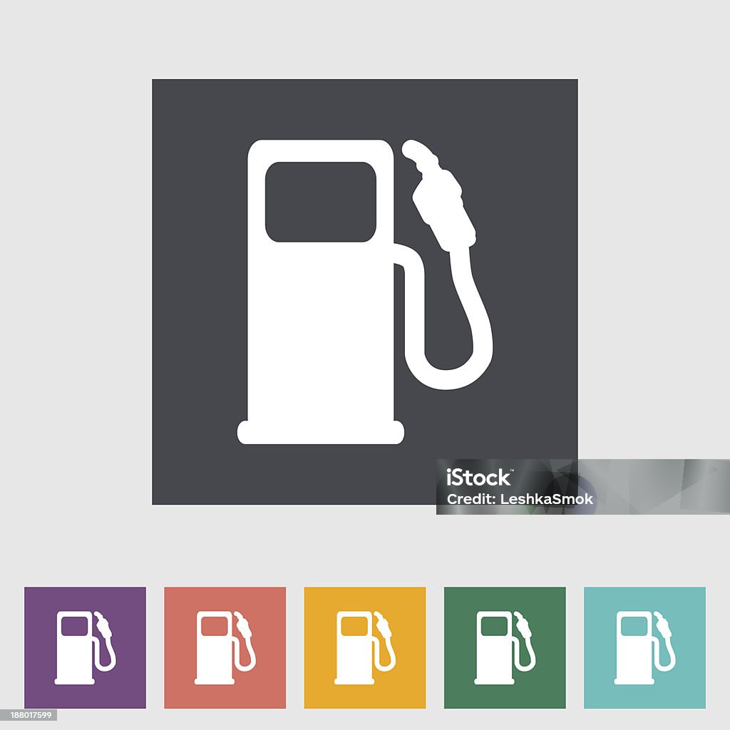 Icono de combustible - arte vectorial de Bomba de combustible libre de derechos