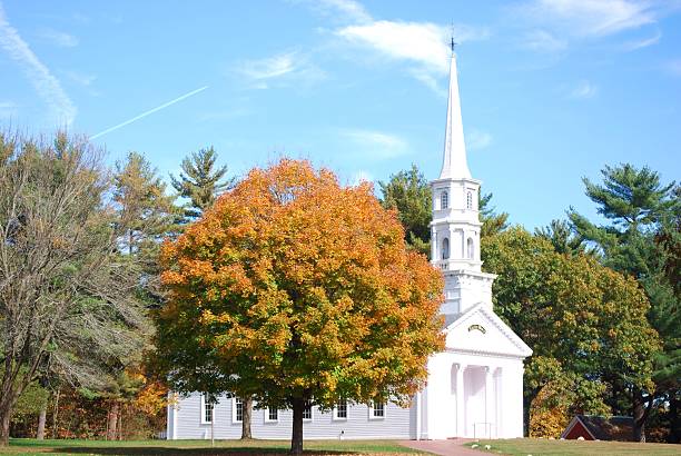 istock Martha Mary Chapel in the Fall 188018759