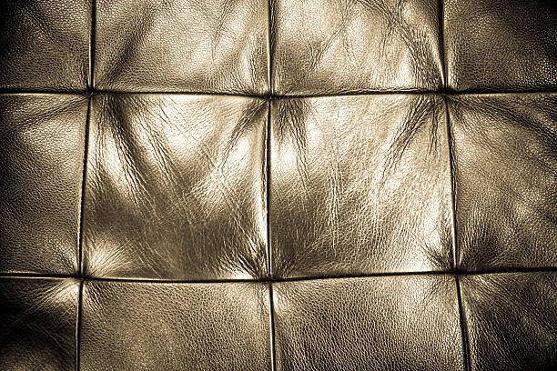 kết cấu da cổ điển sang trọng - split grain leather sofa hình ảnh sẵn có, bức ảnh & hình ảnh trả phí bản quyền một lần