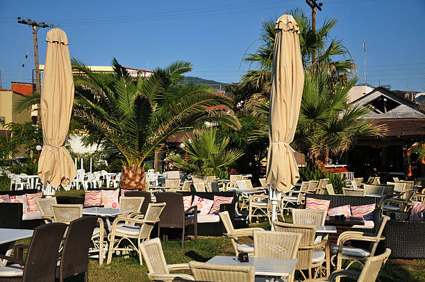 istock Greek tavern on the beach 188020872
