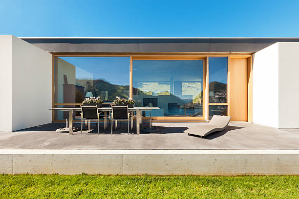 istock Beautiful modern house, outdoor 188021541