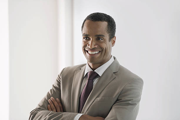 istock Happy African American Business man 188027353