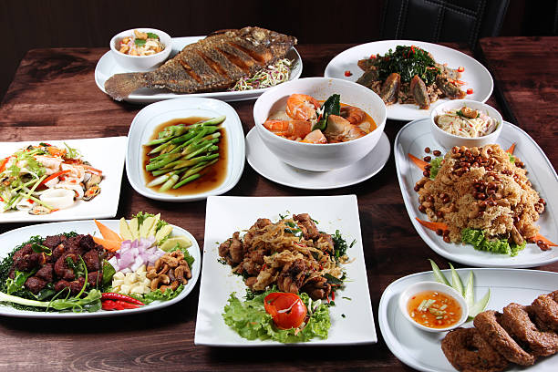 istock Set of Thai food menu 188028147