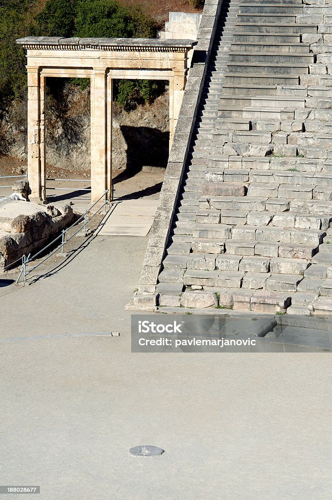 Epidaurus, antigo teatro na Grécia - Royalty-free Anfiteatro Foto de stock