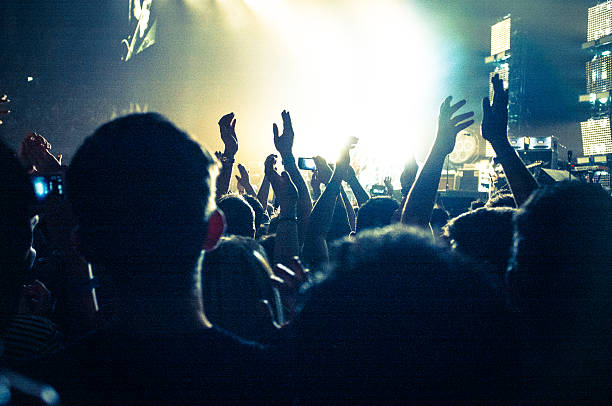 istock Concert Lighting, arms in the air 188031641