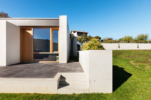 istock Beautiful modern house, outdoor 188031978