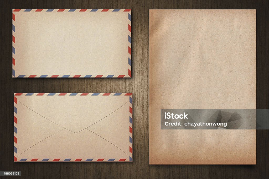 Papel vintage - Royalty-free Caixa de Correio Foto de stock