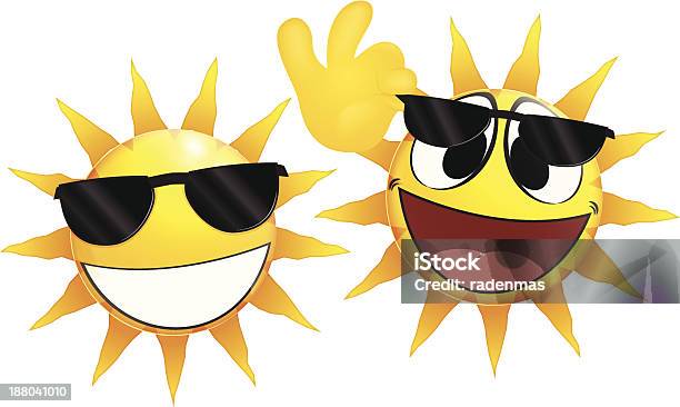 Vetores de Sorridente Segurando Um Emoticon Óculos De Sol e mais imagens de Movendo-se para Cima - Movendo-se para Cima, Felicidade, Reluzente