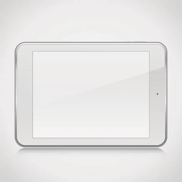 Vector illustration of Blank Tablet PC