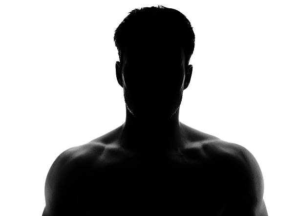 istock Muscular silhouette of a young man 188043902