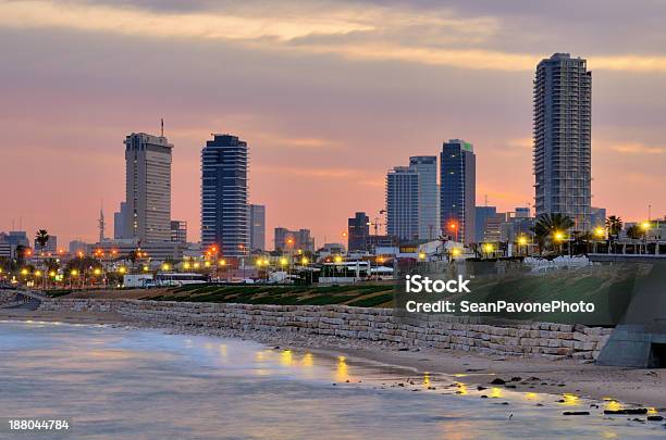 Tel Aviv Skyline Stock Photo - Download Image Now - Beach, Building Exterior, City